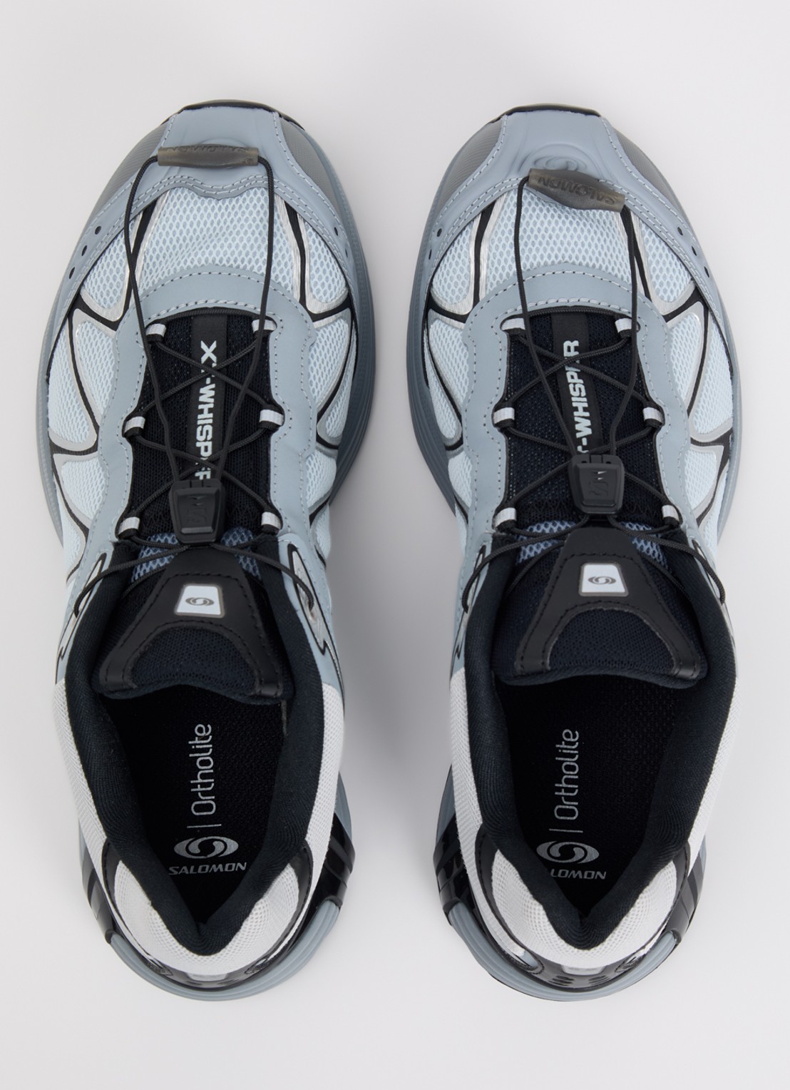 Salomon XT-Whisper sneaker van mesh met metallic details - detail 2 grijs