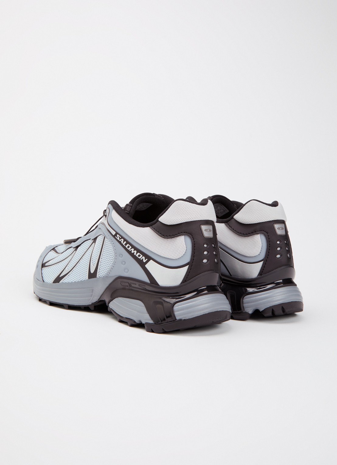 Salomon XT-Whisper sneaker van mesh met metallic details - achterkant 2 lichtblauw