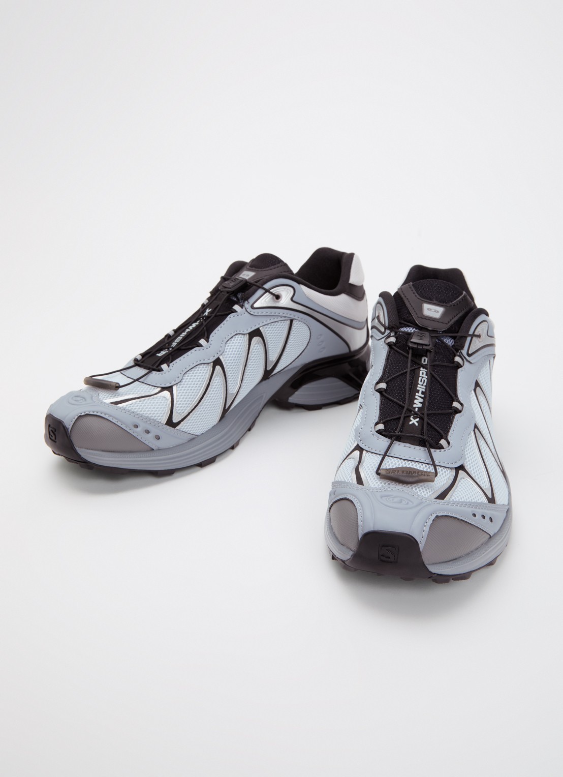 Salomon XT-Whisper sneaker van mesh met metallic details - detail 3 lichtblauw