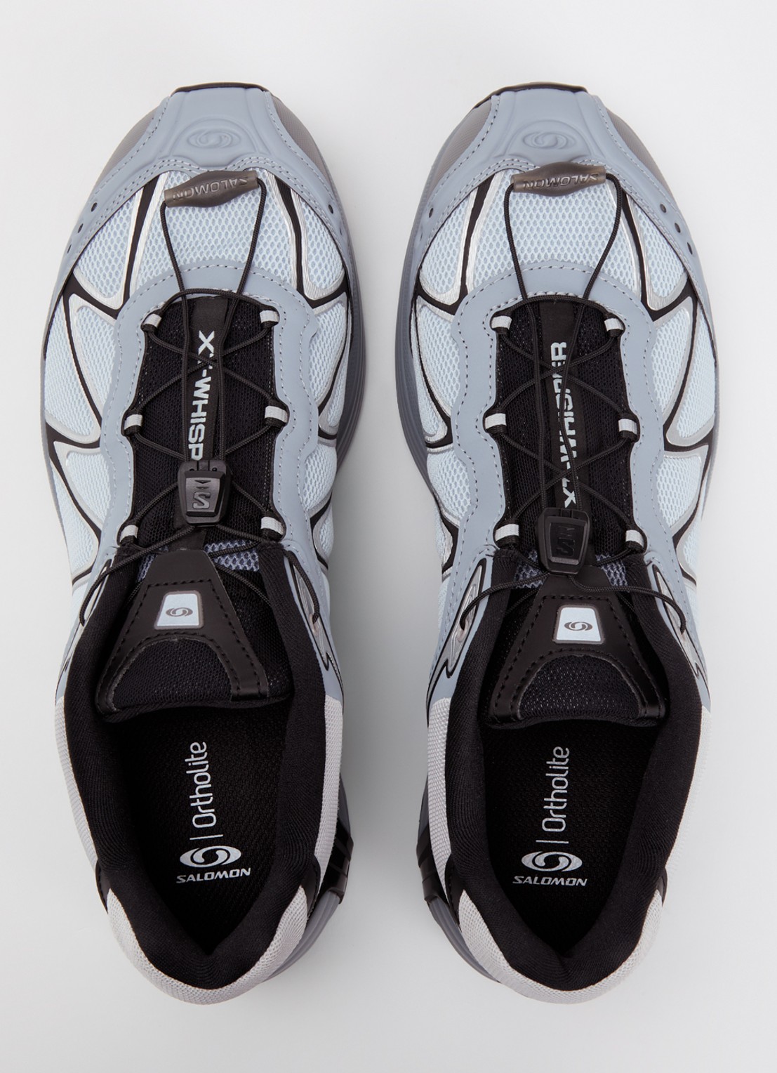 Salomon XT-Whisper sneaker van mesh met metallic details - detail 4 lichtblauw