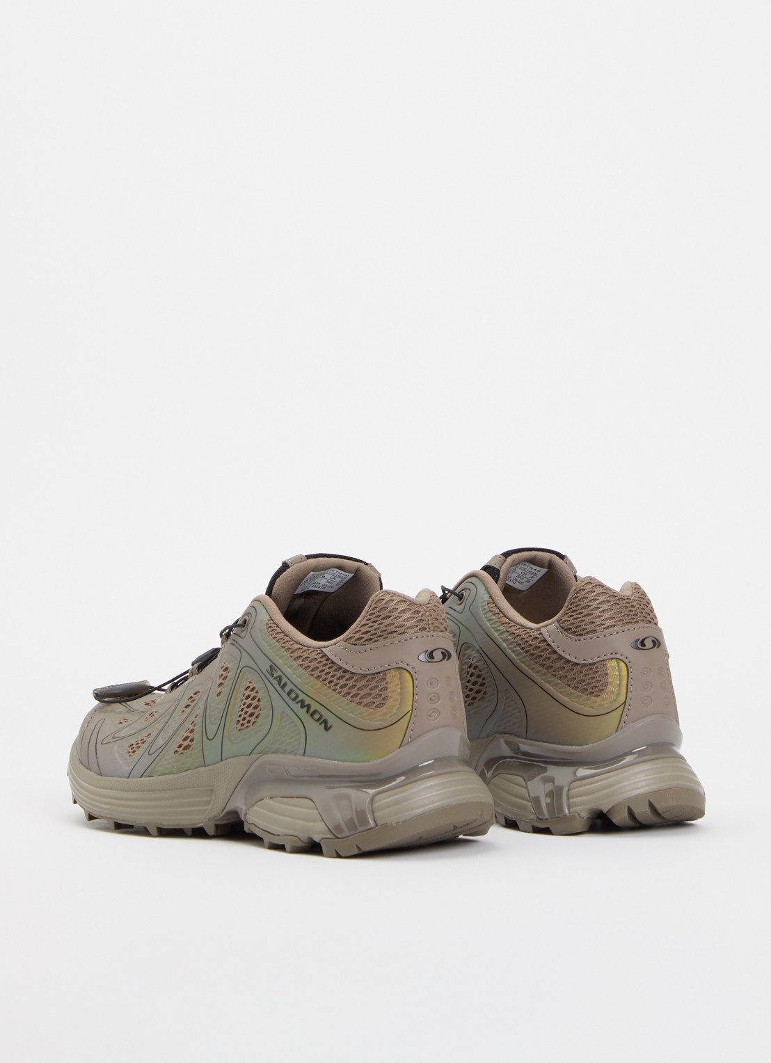 Salomon XT-Whisper Void sneaker met mesh details - achterkant 4 hazelnootbruin