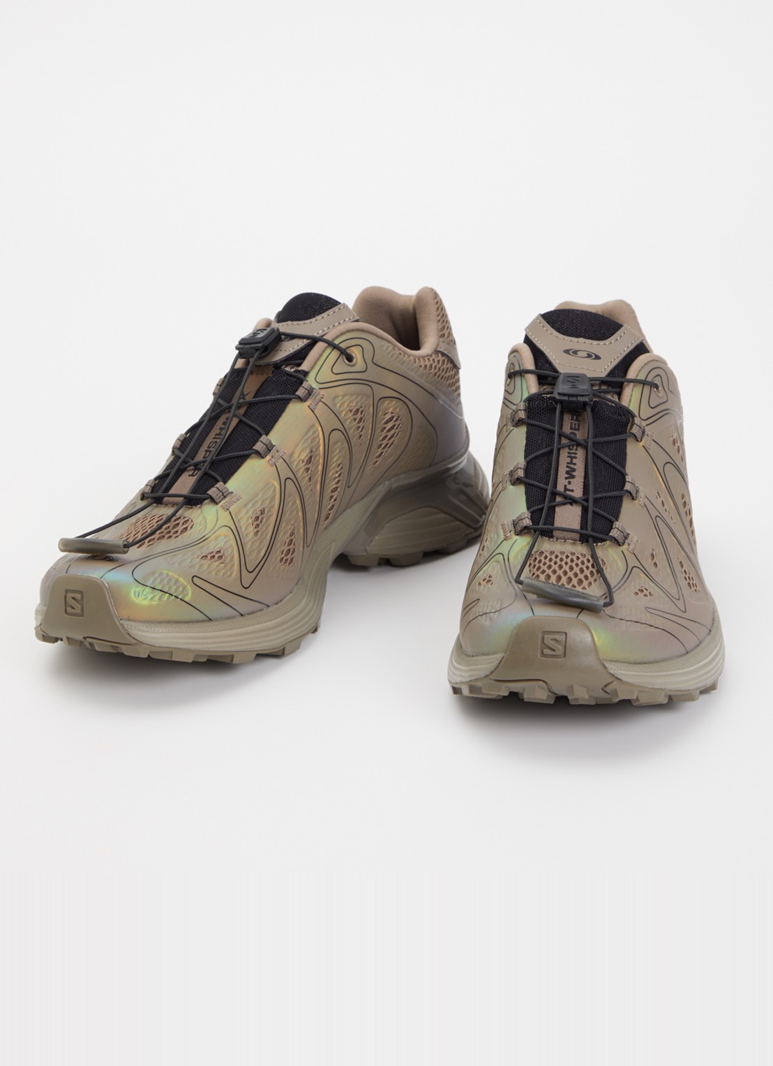 Salomon XT-Whisper Void sneaker met mesh details - detail hazelnootbruin