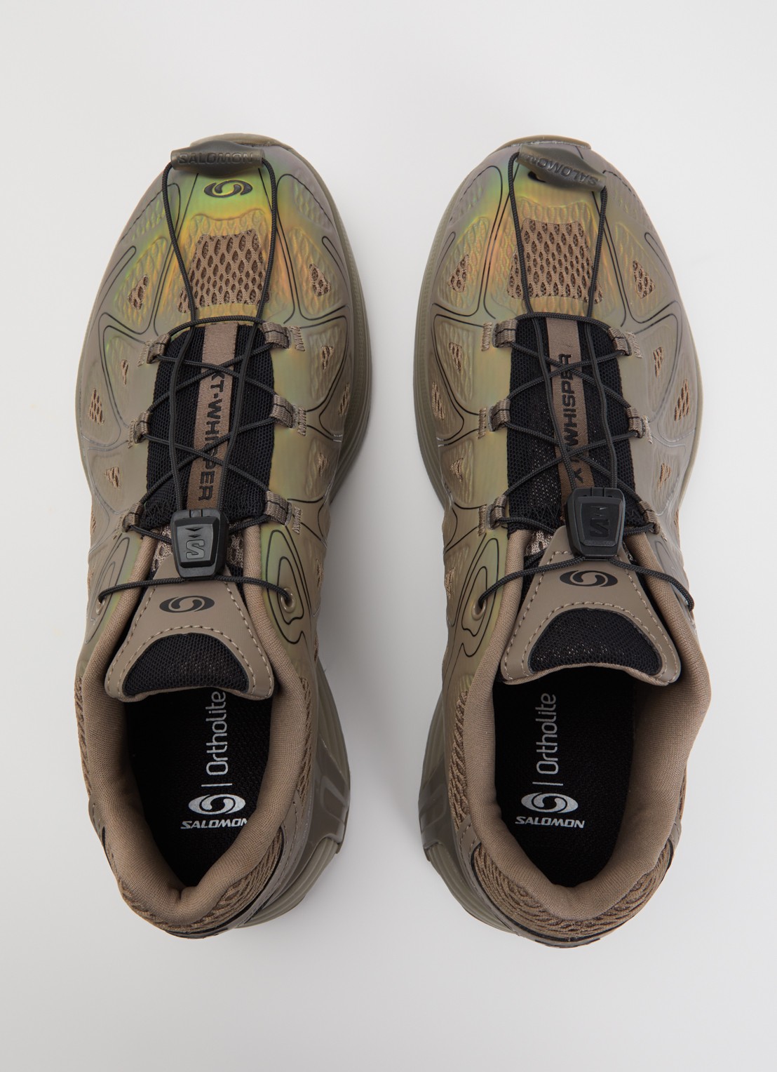 Salomon XT-Whisper Void sneaker met mesh details - detail 2 hazelnootbruin