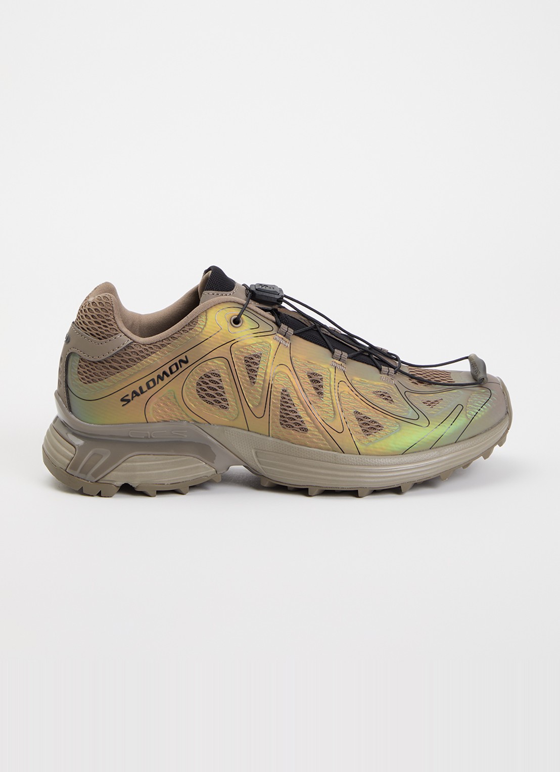 Salomon XT-Whisper Void sneaker met mesh details - voorkant 5 hazelnootbruin