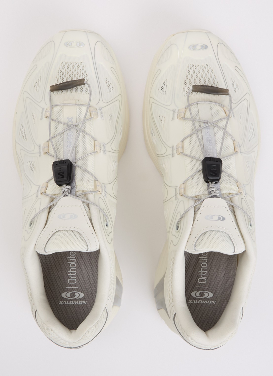 Salomon XT-Whisper Void sneaker met metallic finish - detail 3 gebroken wit