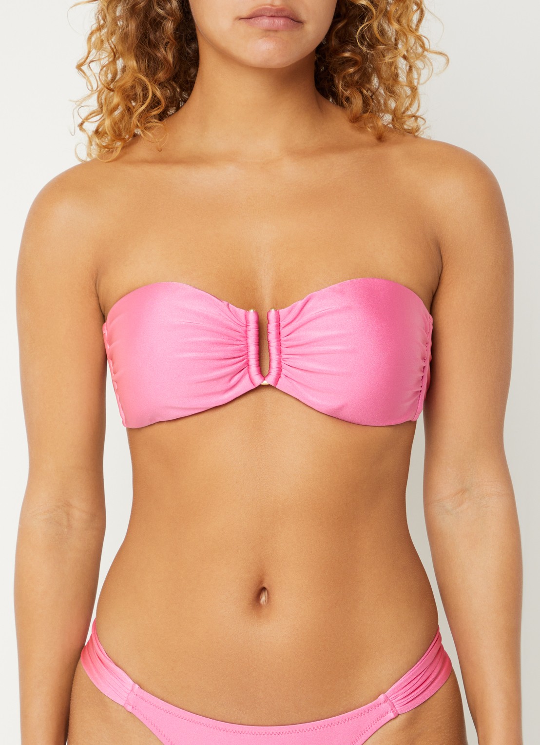 Sam Friday Aruba bandeau bikinitop met uitneembare padding  - detail 4 roze