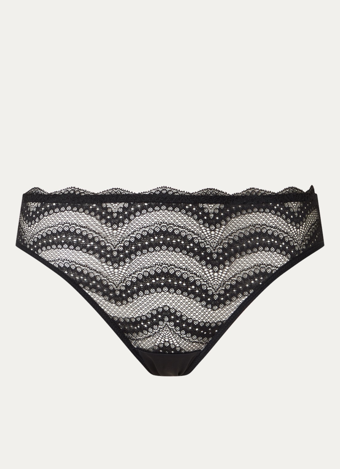 Sam Friday Celine slip met kant  - voorkant 4 zwart