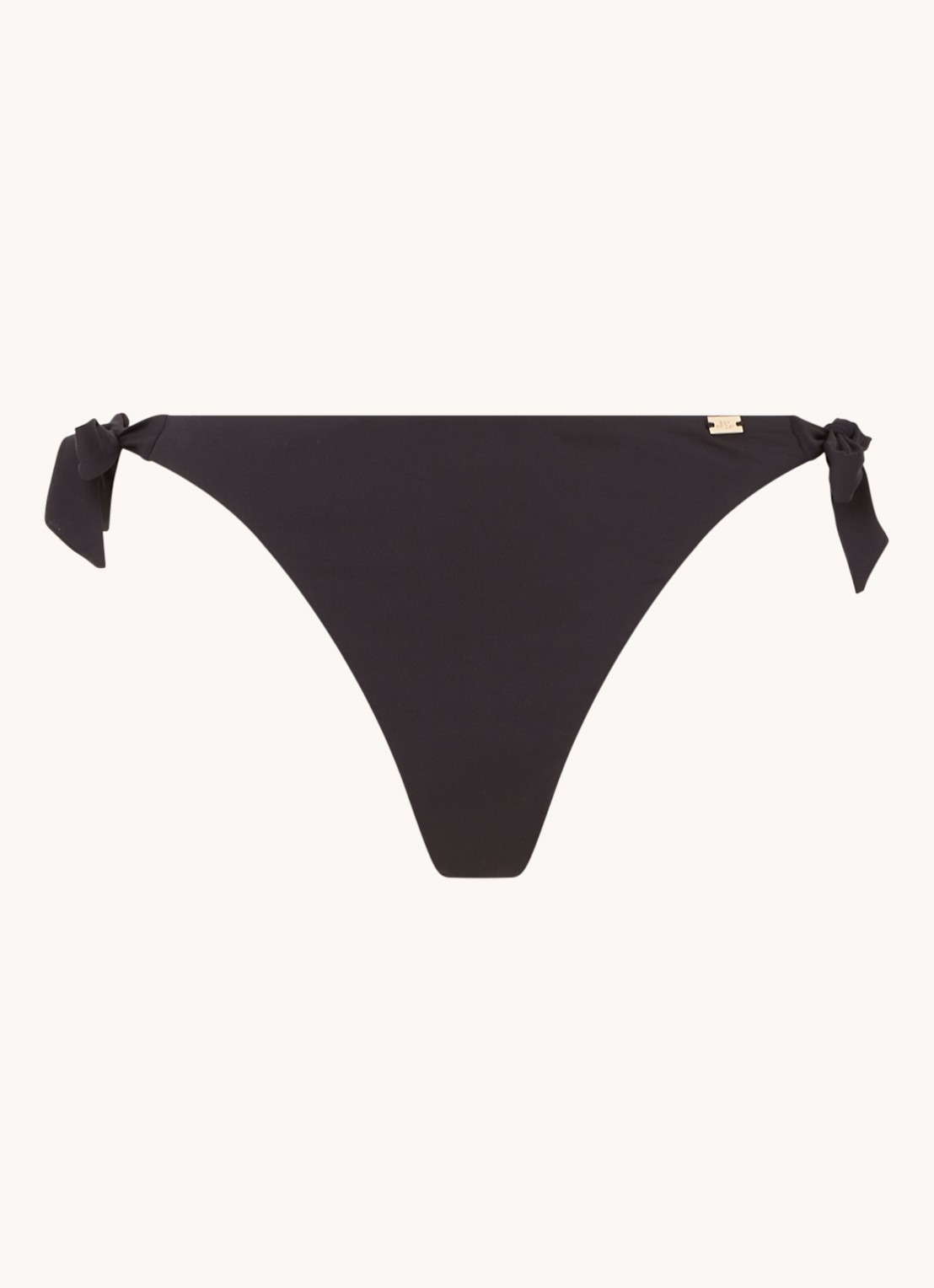 Sam Friday Ipanema brazilian bikinislip met gestrikt detail - voorkant 2 zwart