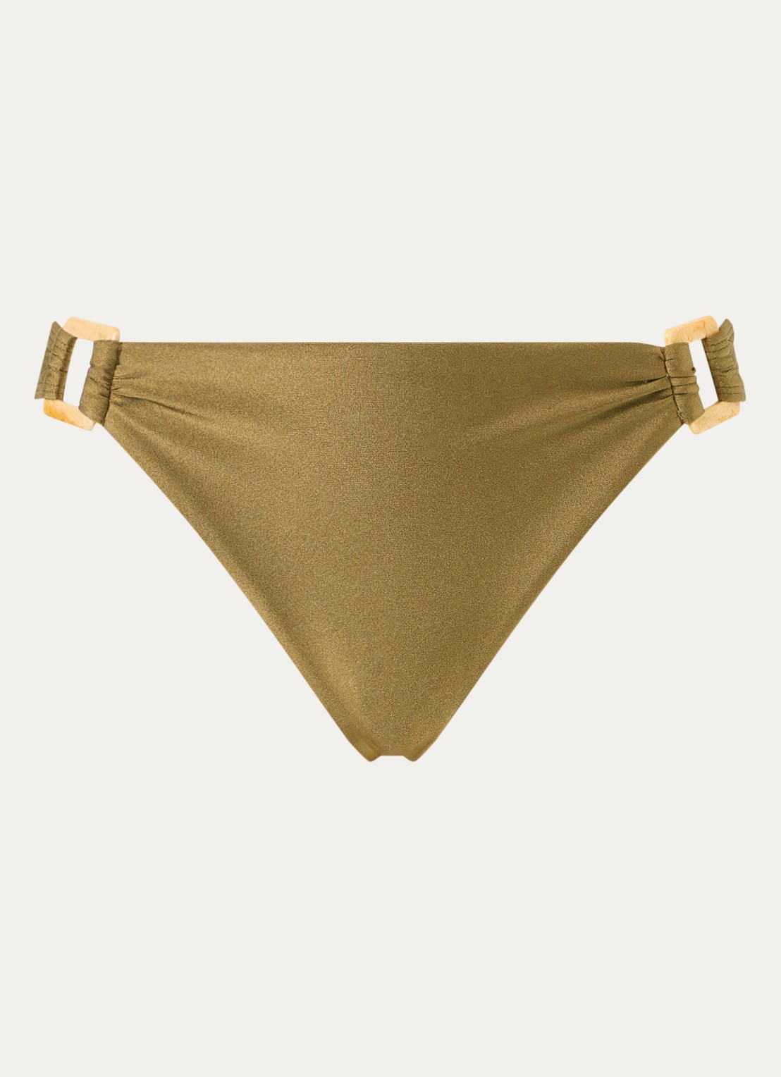 Sam Friday Isla bikinislip met metallic finish - voorkant 4 mosgroen