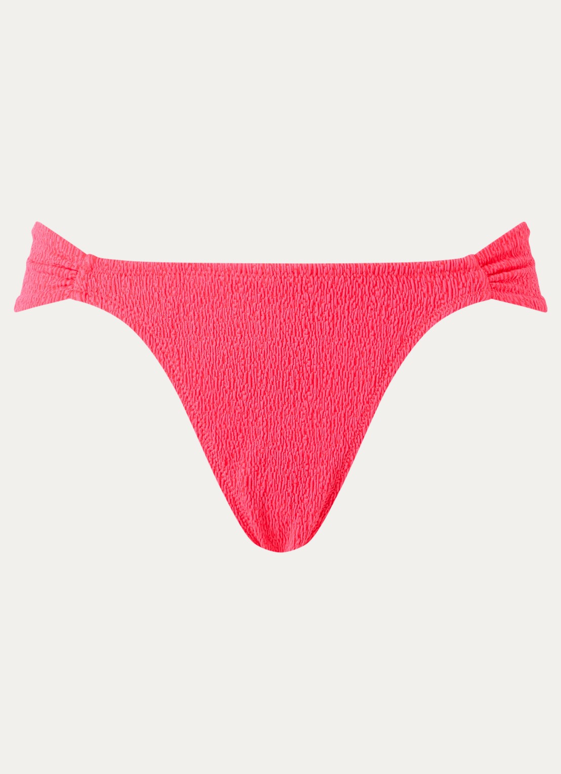Sam Friday Kai bikinislip met plooidetail - voorkant 4 neonroze