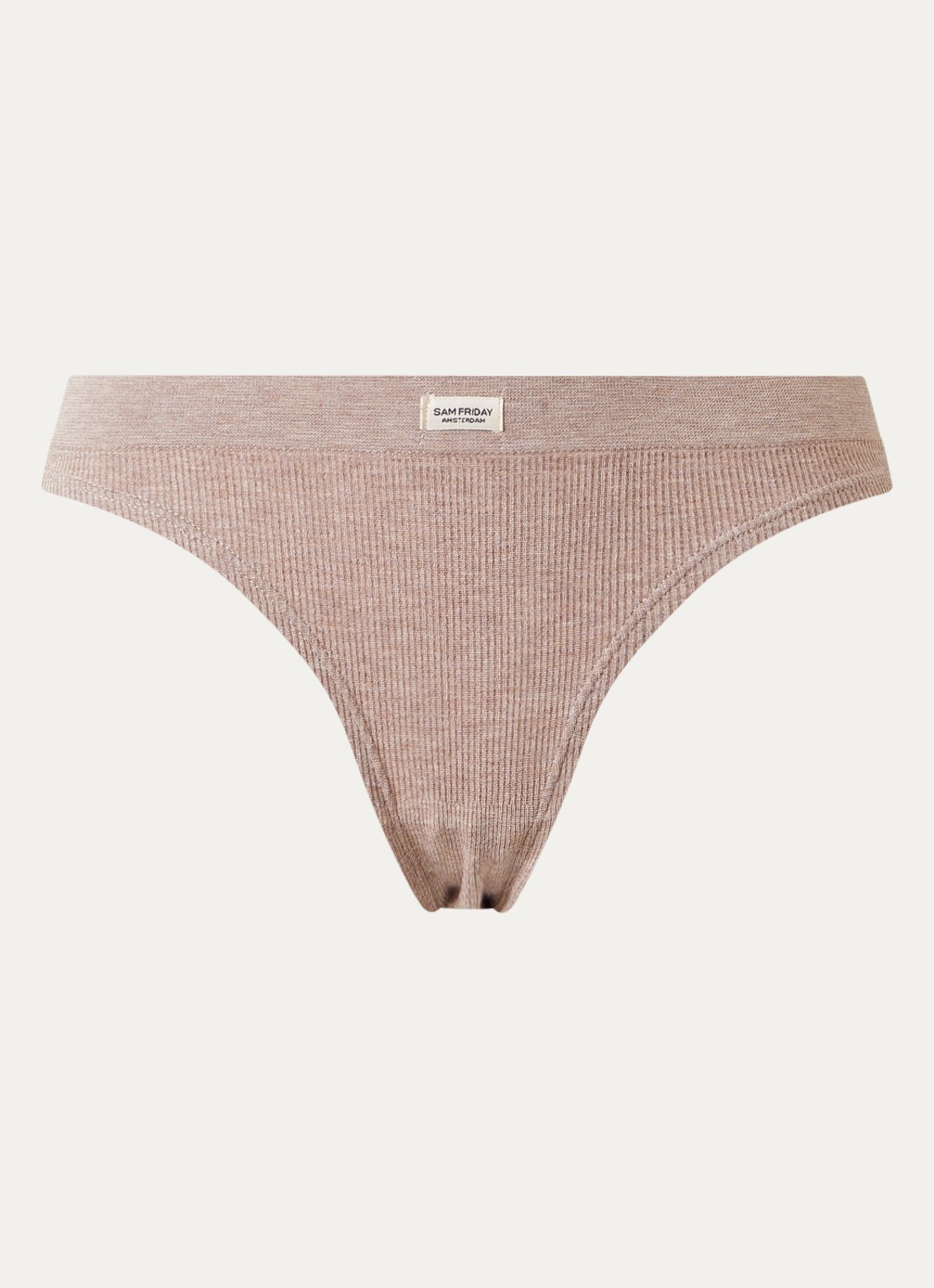 Sam Friday Lucy slip met ribstructuur - voorkant lichtbruin