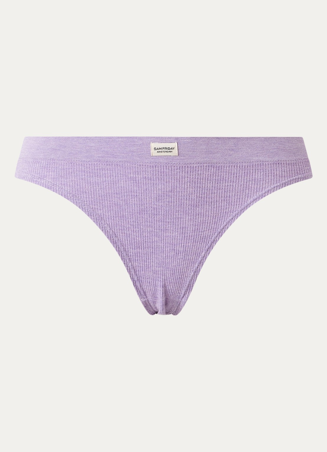 Sam Friday Lucy slip met ribstructuur - voorkant violet