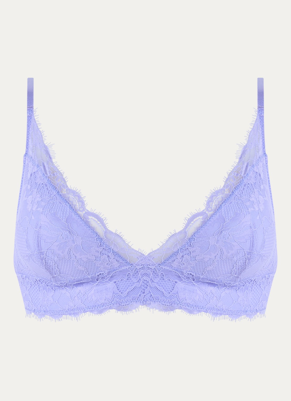 Sam Friday Penelope plunge bh met overlay van mesh - voorkant lila