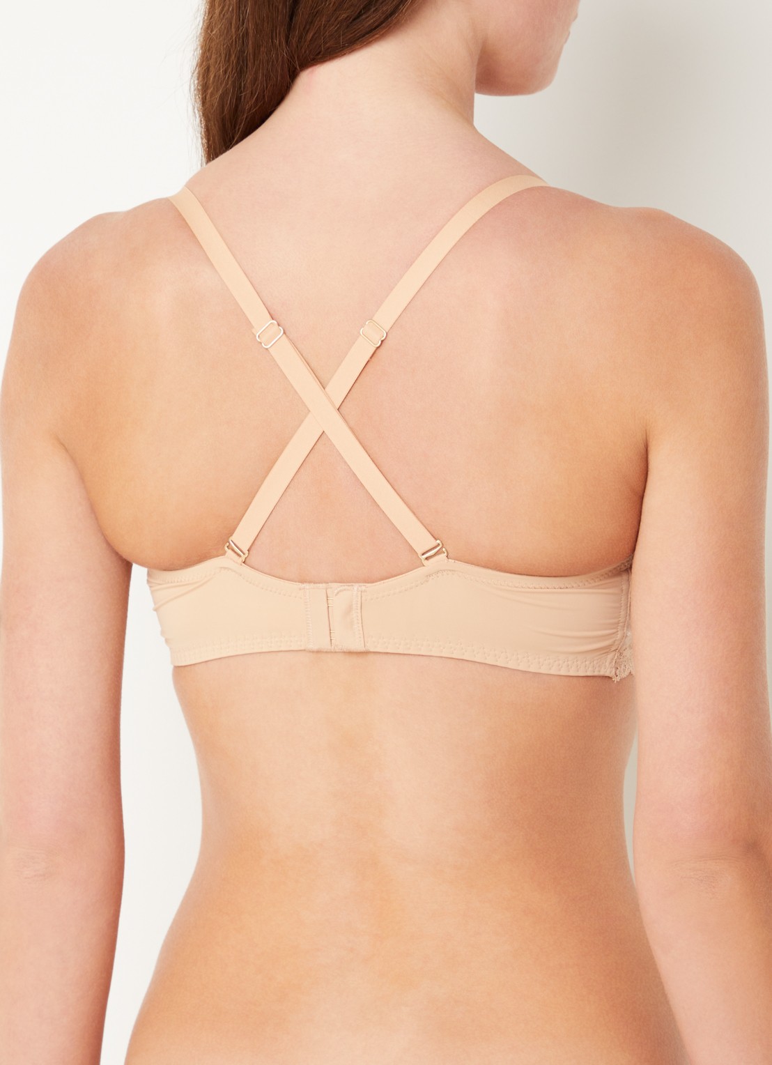 Sam Friday Polly push-up bh met overlay van kant - detail 4 camel
