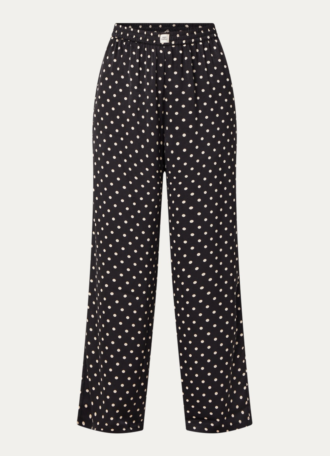 Sam Friday Pyjamatop van satijn met kant details - voorkant multicolor