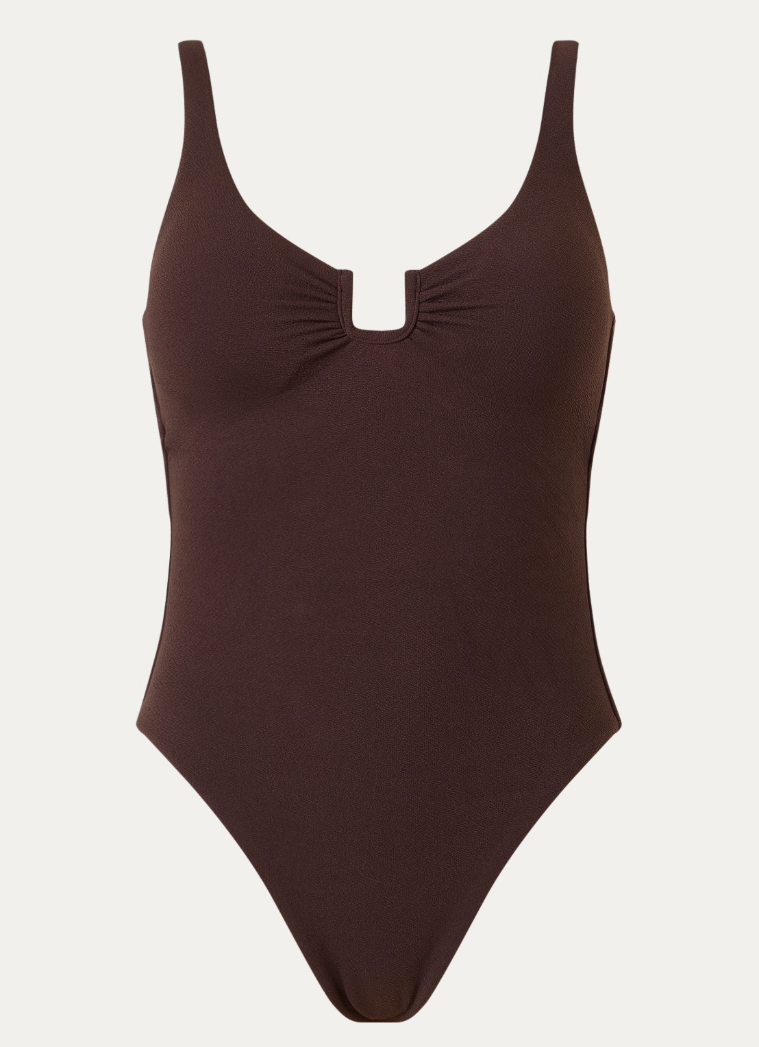 Sam Friday Rivage badpak met voorgevormde cups - voorkant 4 donkerbruin