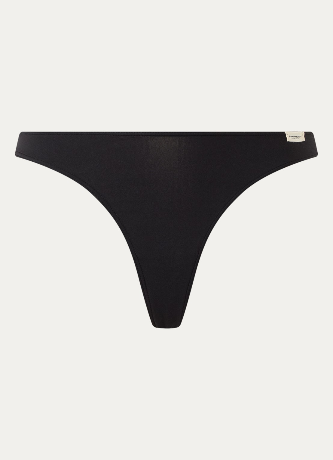 Sam Friday Skye string met logo - voorkant zwart
