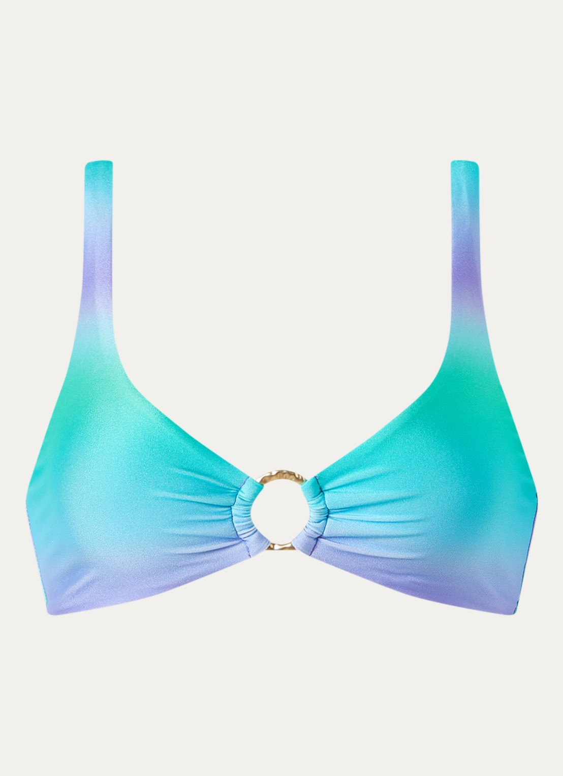 Sam Friday Swash bralette bikinitop met uitneembare vulling  - voorkant turquoise
