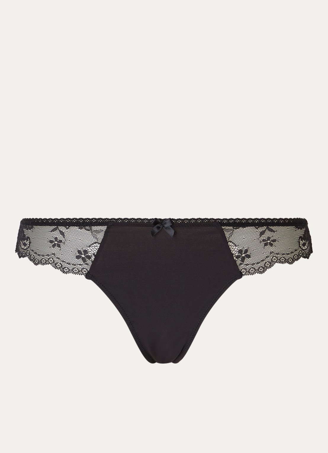 Sam Friday Vida tanga met kant - voorkant 4 zwart