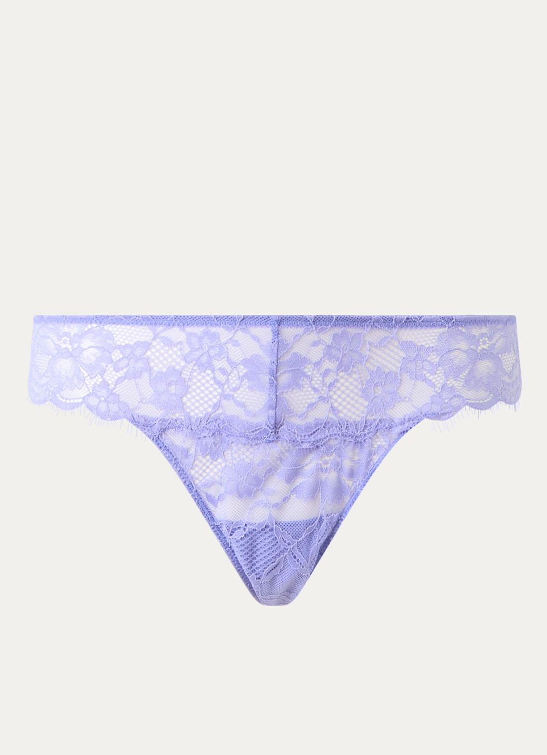 Sam Friday Zephir tanga van kant - voorkant indigo