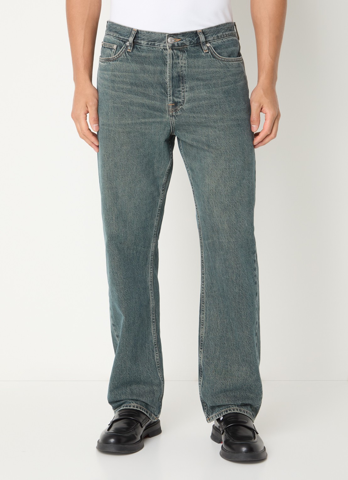 SAMSØE SAMSØE Eddie straight leg jeans met medium wassing - detail 3 indigo