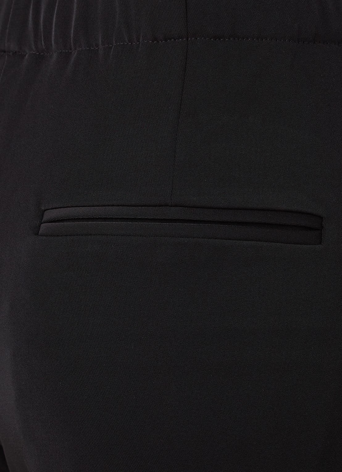SAMSØE SAMSØE Hoys high waist straight fit trackpants van  polyester - detail 5 zwart