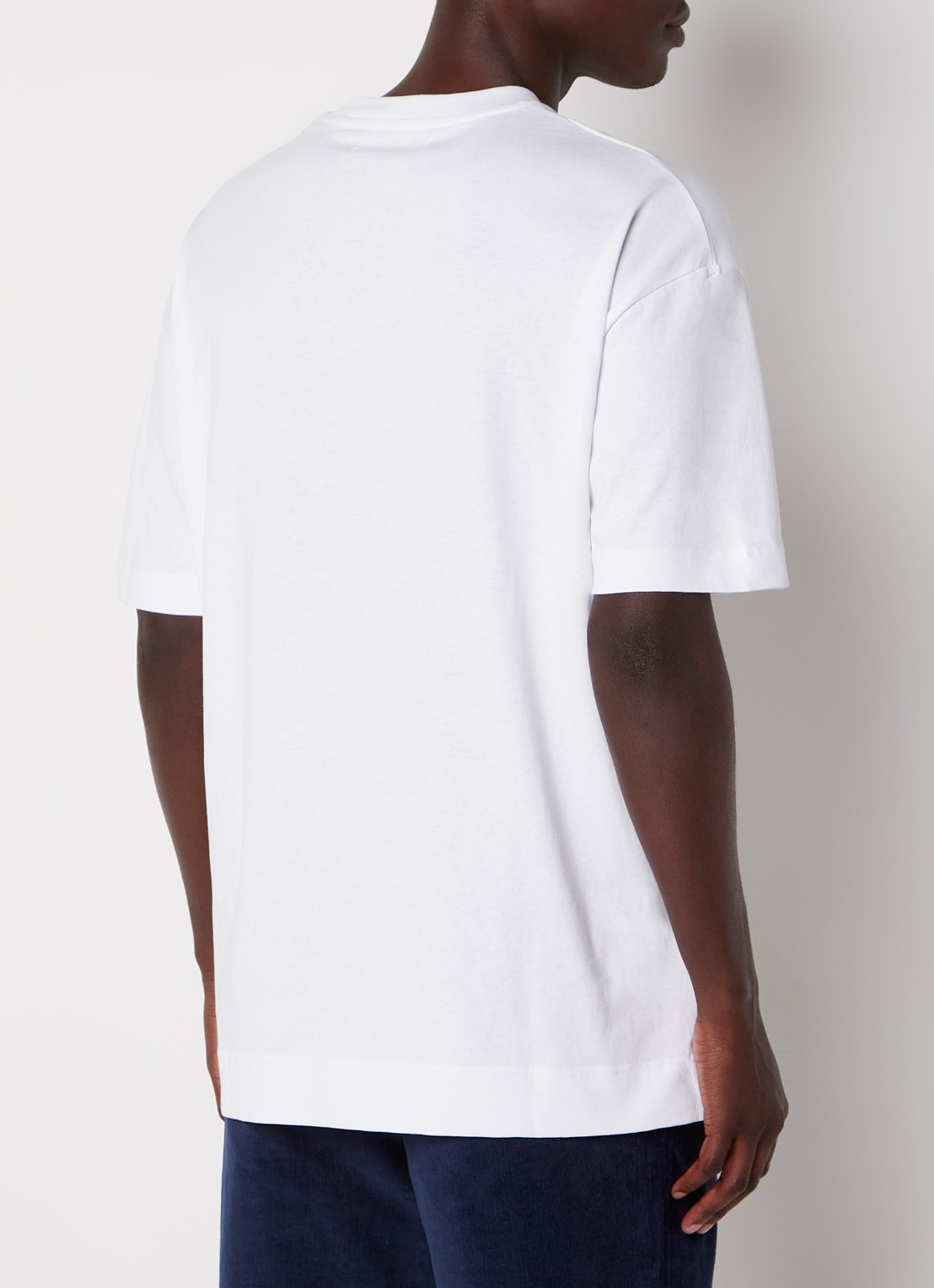SAMSØE SAMSØE Joel T-shirt van  katoen met logo - achterkant 4 wit