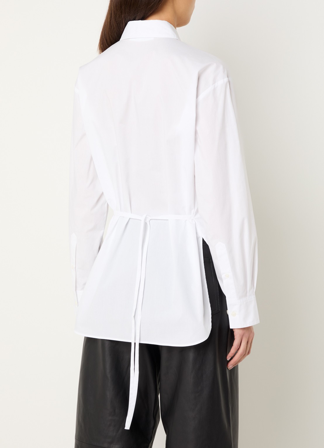 SAMSØE SAMSØE Moon blouse met kraag - achterkant 3 wit
