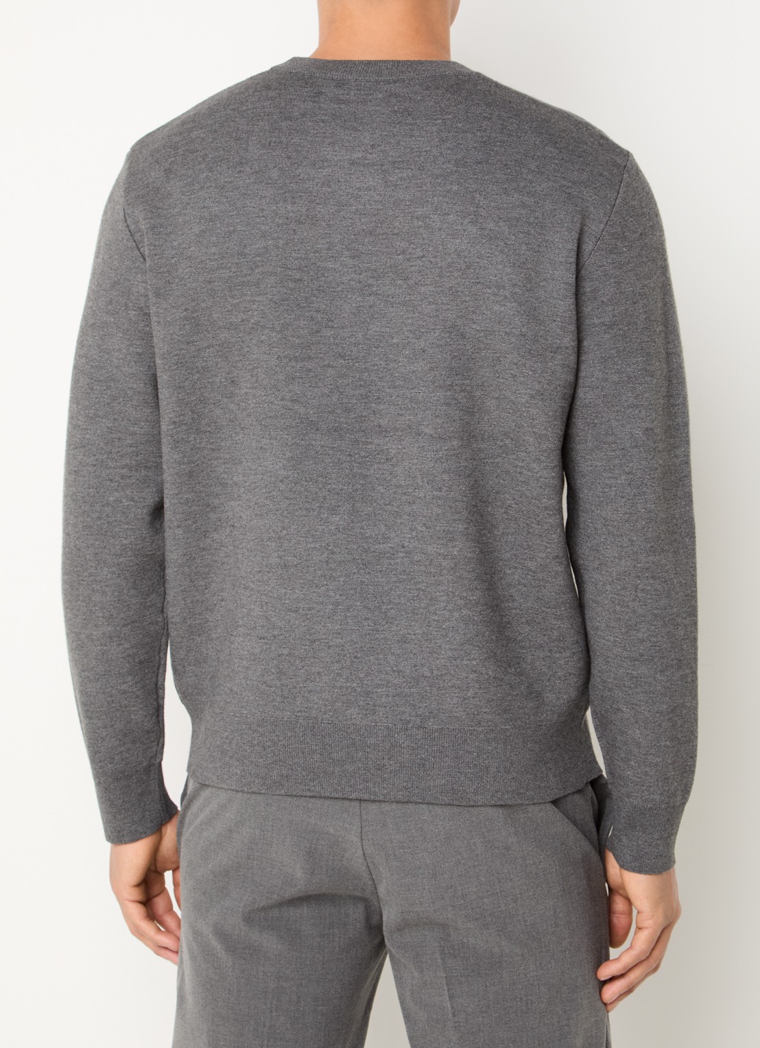 SAMSØE SAMSØE Rico fijngebreide pullover - achterkant 4 grijs