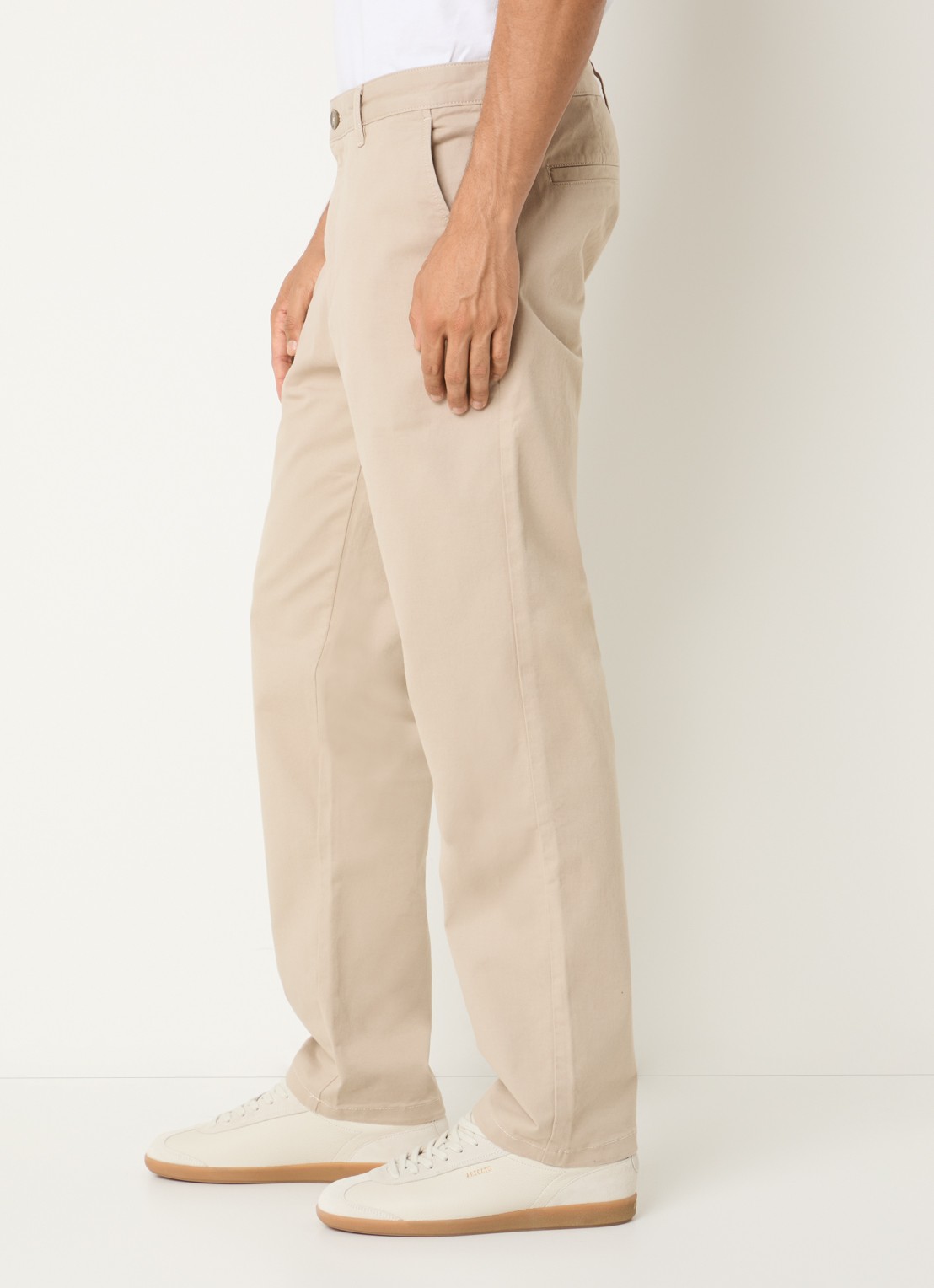 SAMSØE SAMSØE Saboris straight fit chino met steekzakken - detail 5 beige