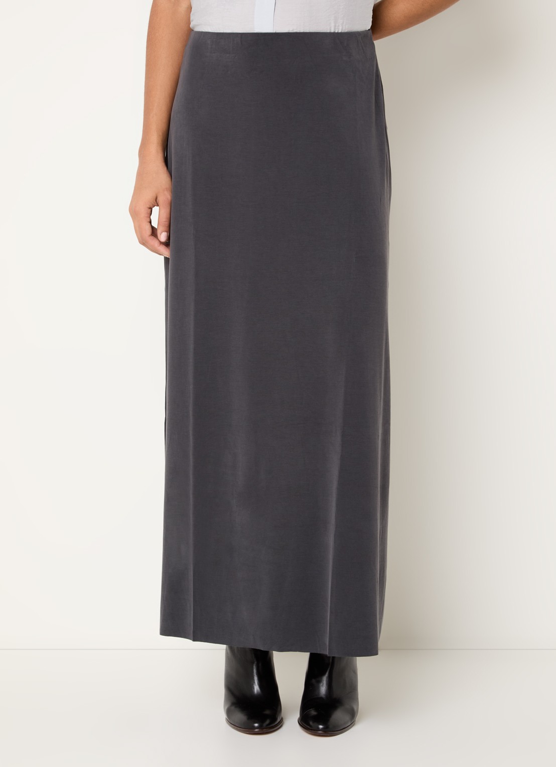 SAMSØE SAMSØE Sasusanna maxi rok van jersey - detail 4 zwart