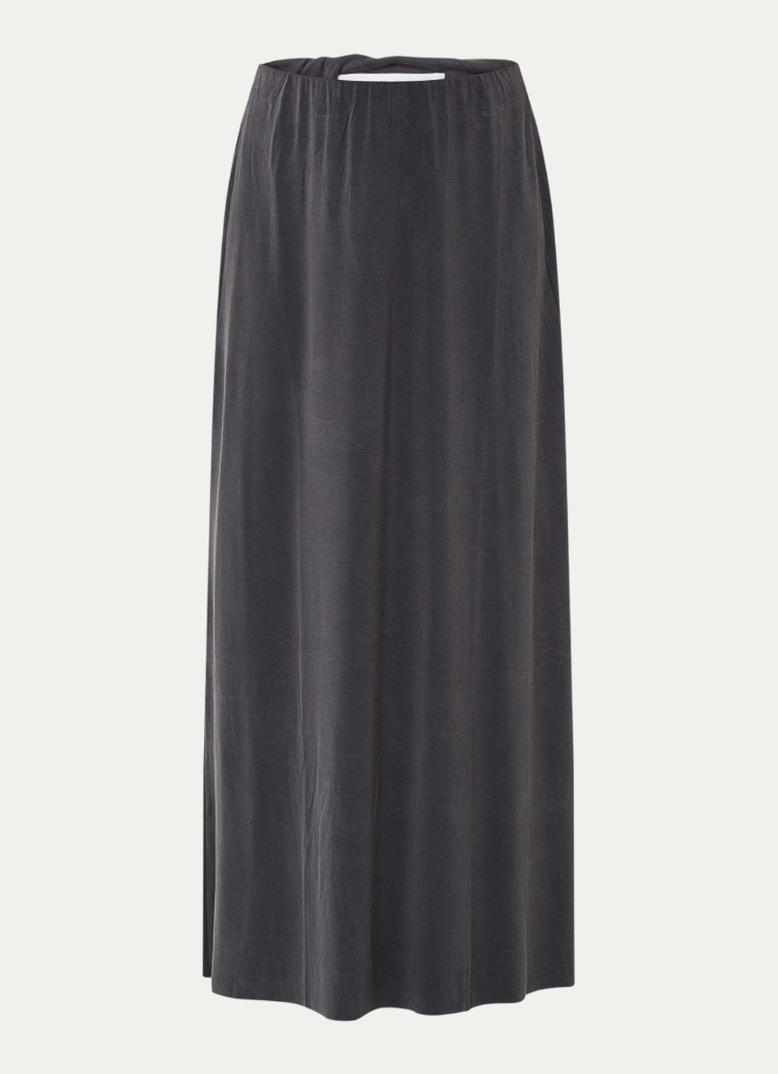 SAMSØE SAMSØE Sasusanna maxi rok van jersey - voorkant zwart