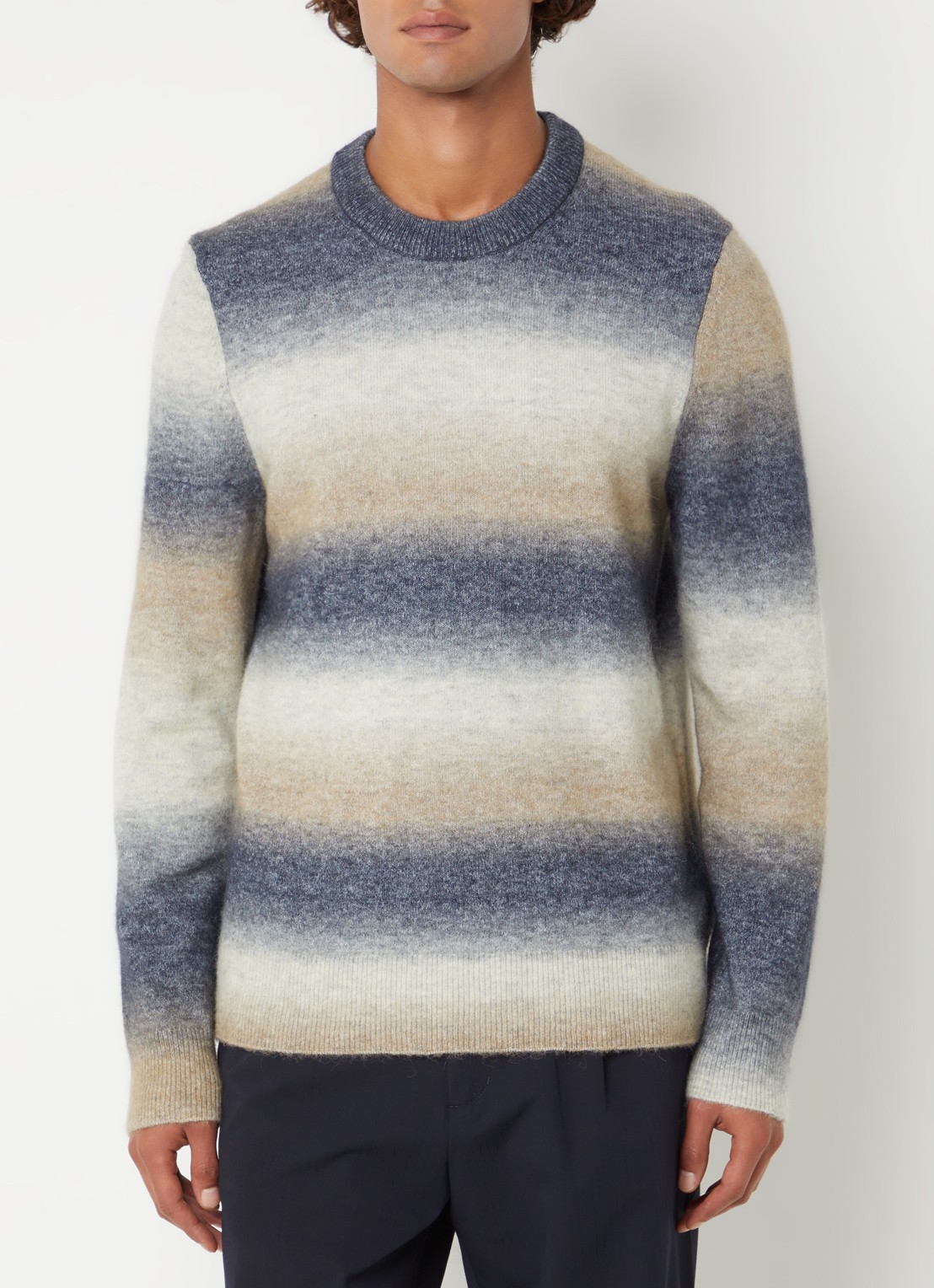 SAMSØE SAMSØE Aiden fijngebreide pullover in alpaca wolblend - detail 4 beige