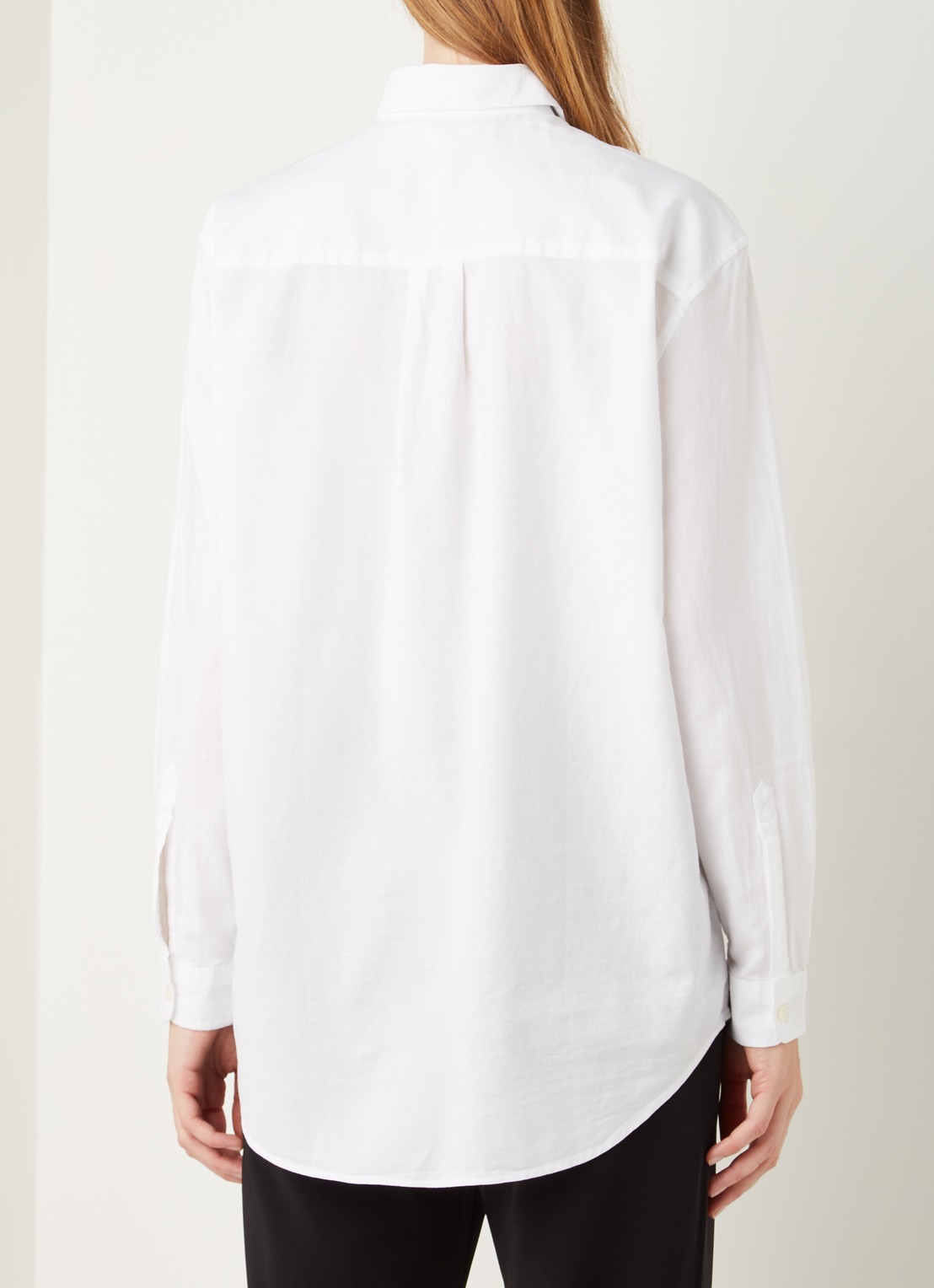 SAMSØE SAMSØE Caico blouse van  katoen - achterkant 4 wit