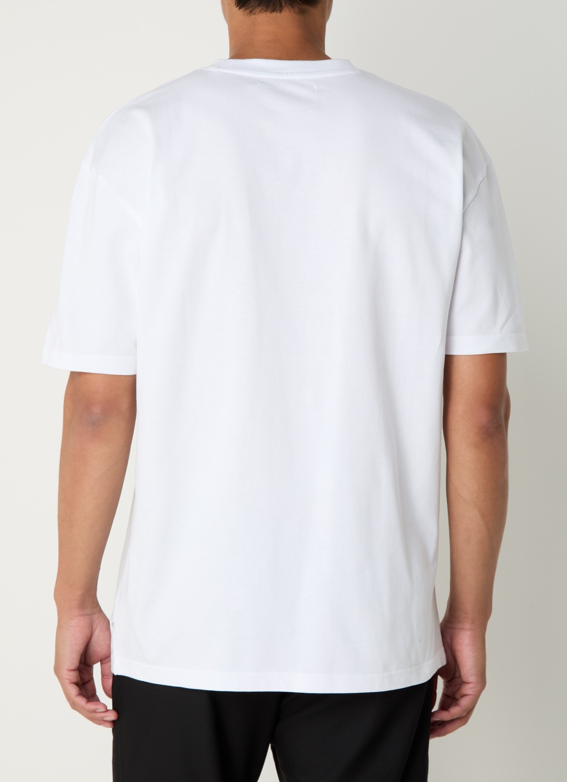 SAMSØE SAMSØE Hudson T-shirt van  katoen - achterkant 4 wit