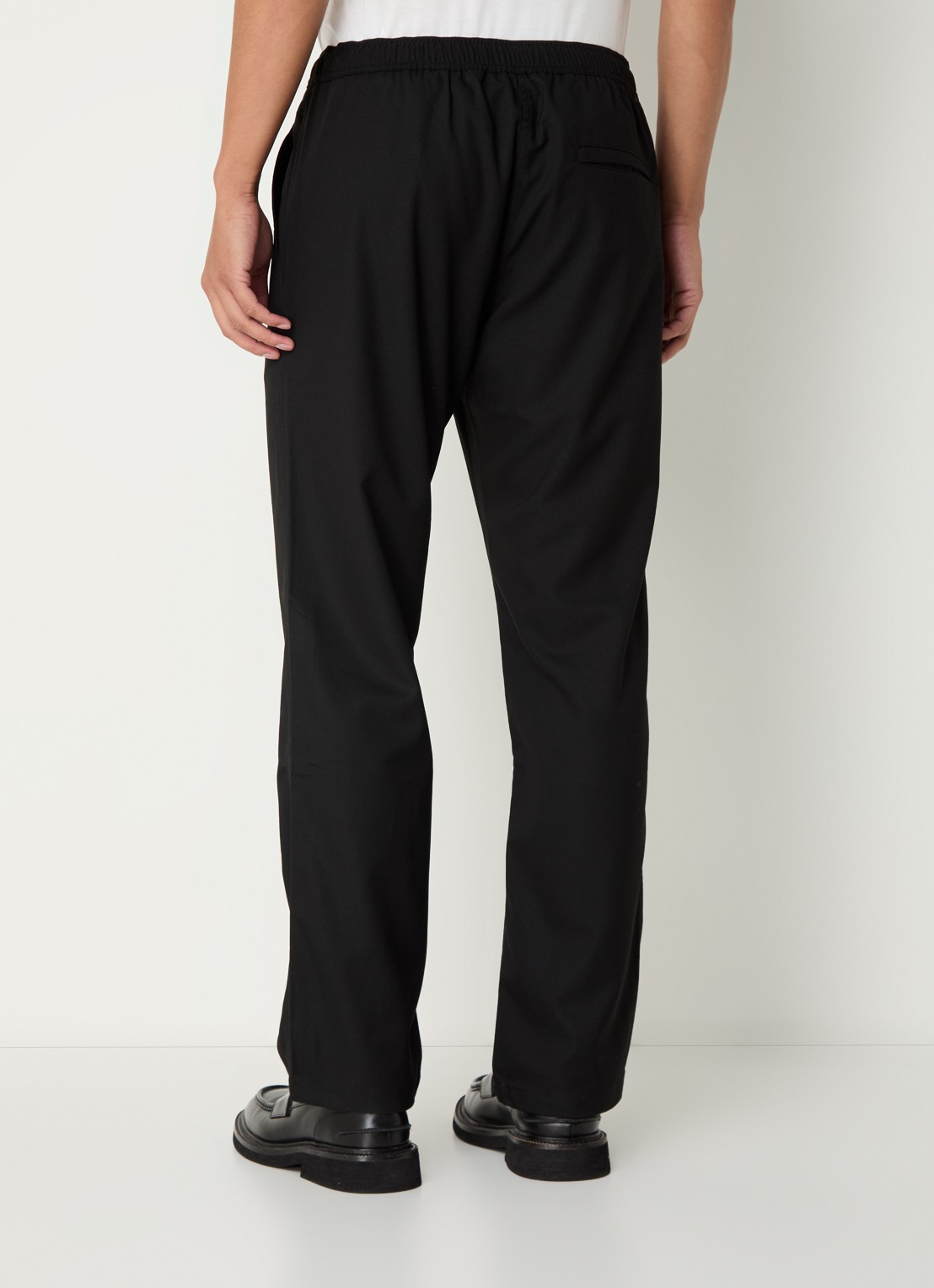 SAMSØE SAMSØE Jabari slim fit pantalon met steekzakken - achterkant 5 zwart