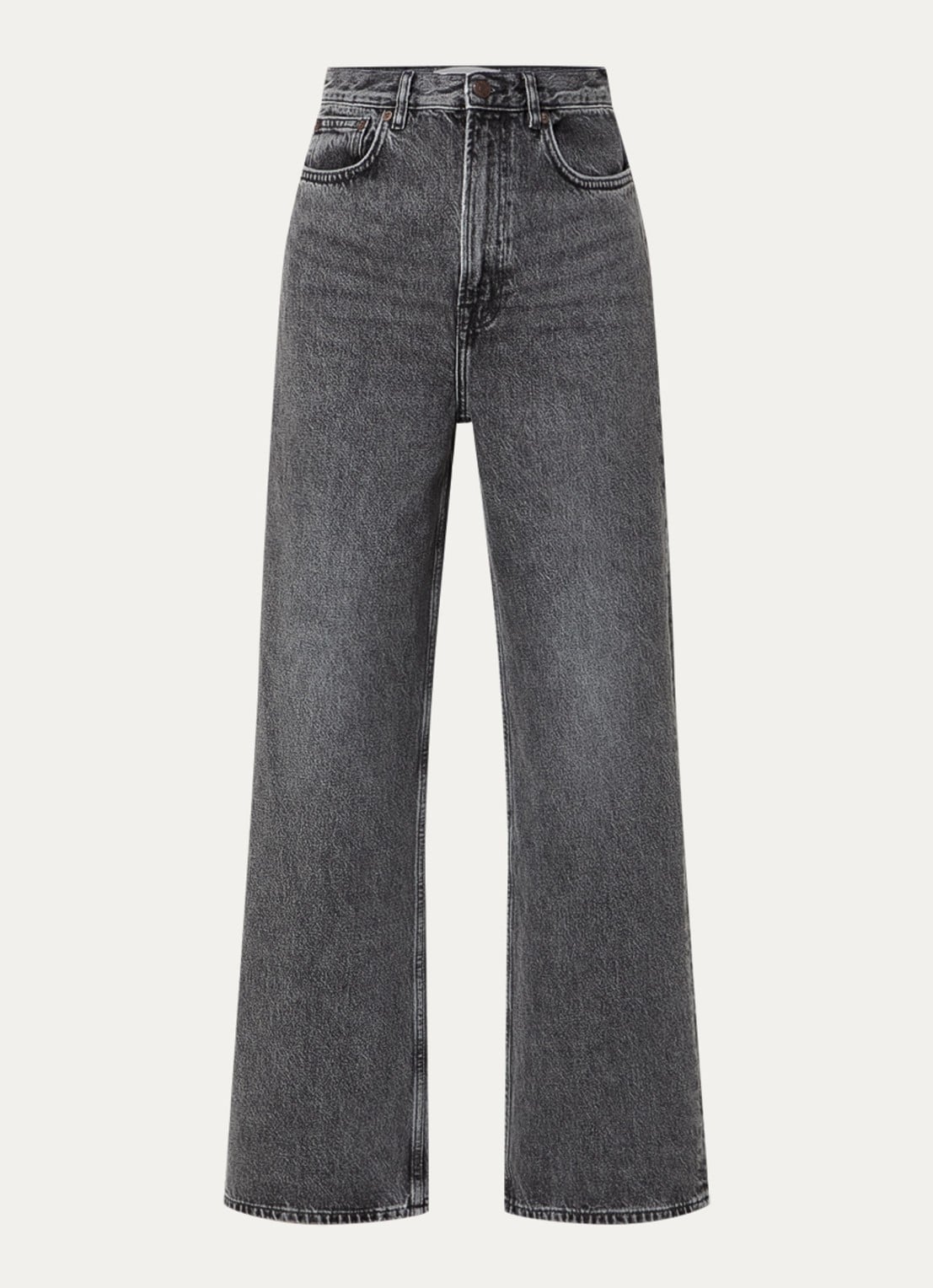 SAMSØE SAMSØE Rebecca loose fit jeans met gekleurde wassing - voorkant antraciet