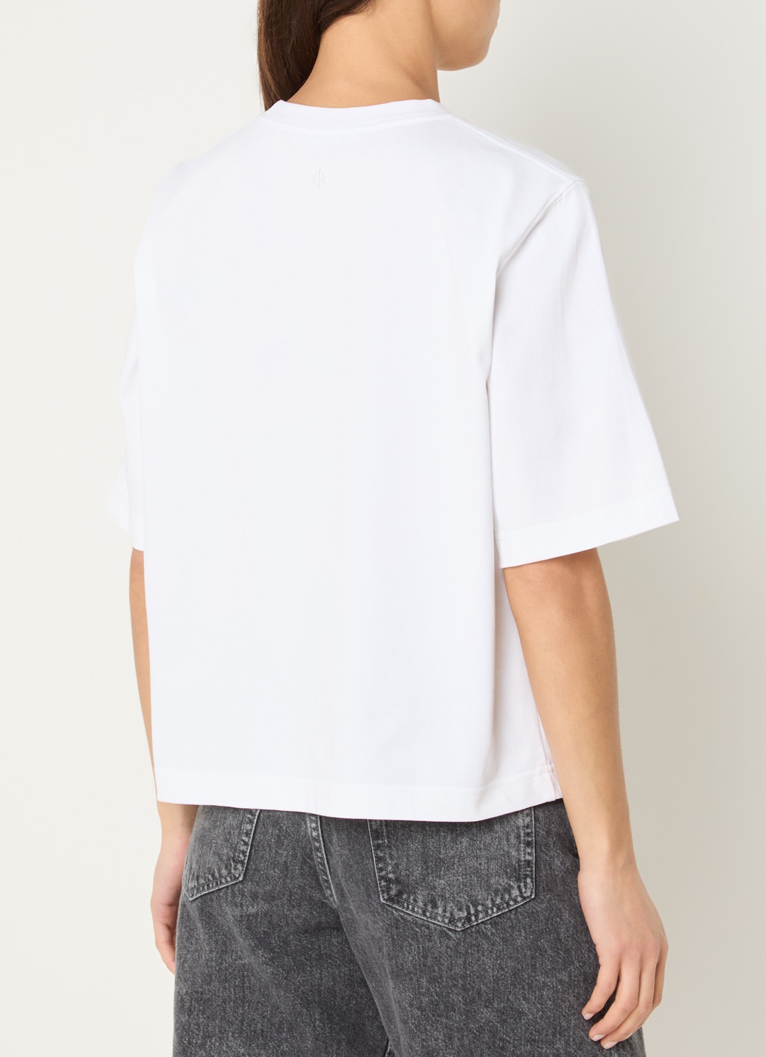 SAMSØE SAMSØE Saabby T-shirt  - achterkant 4 wit
