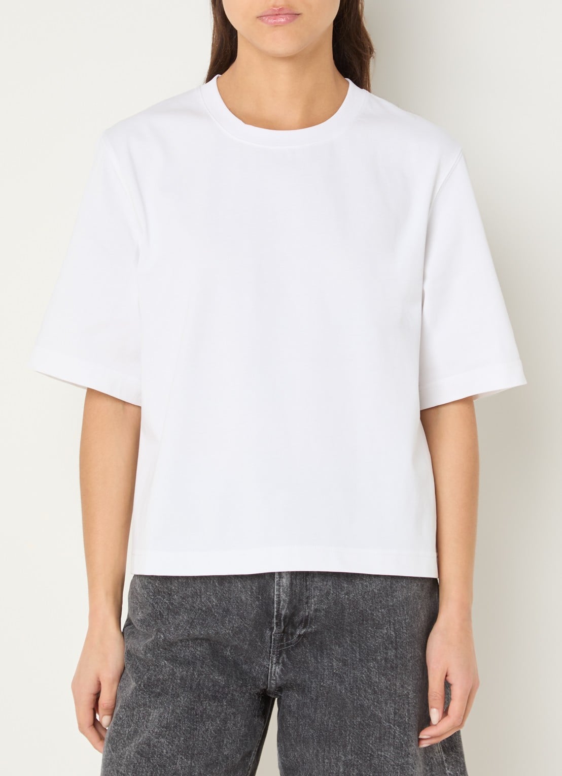 SAMSØE SAMSØE Saabby T-shirt  - detail 3 wit