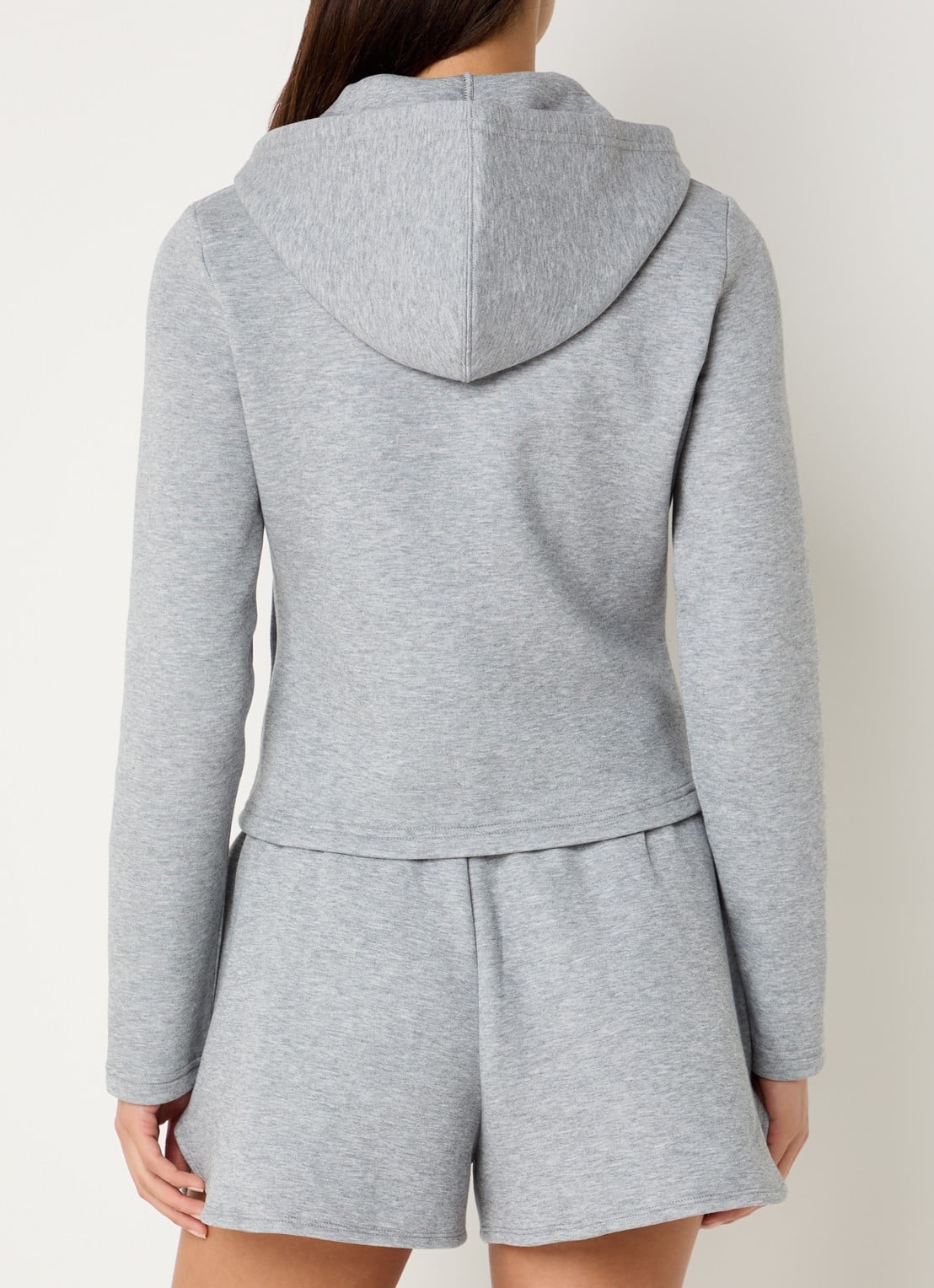 SAMSØE SAMSØE Saalice sweatvest met steekzakken - achterkant 5 grijsmele