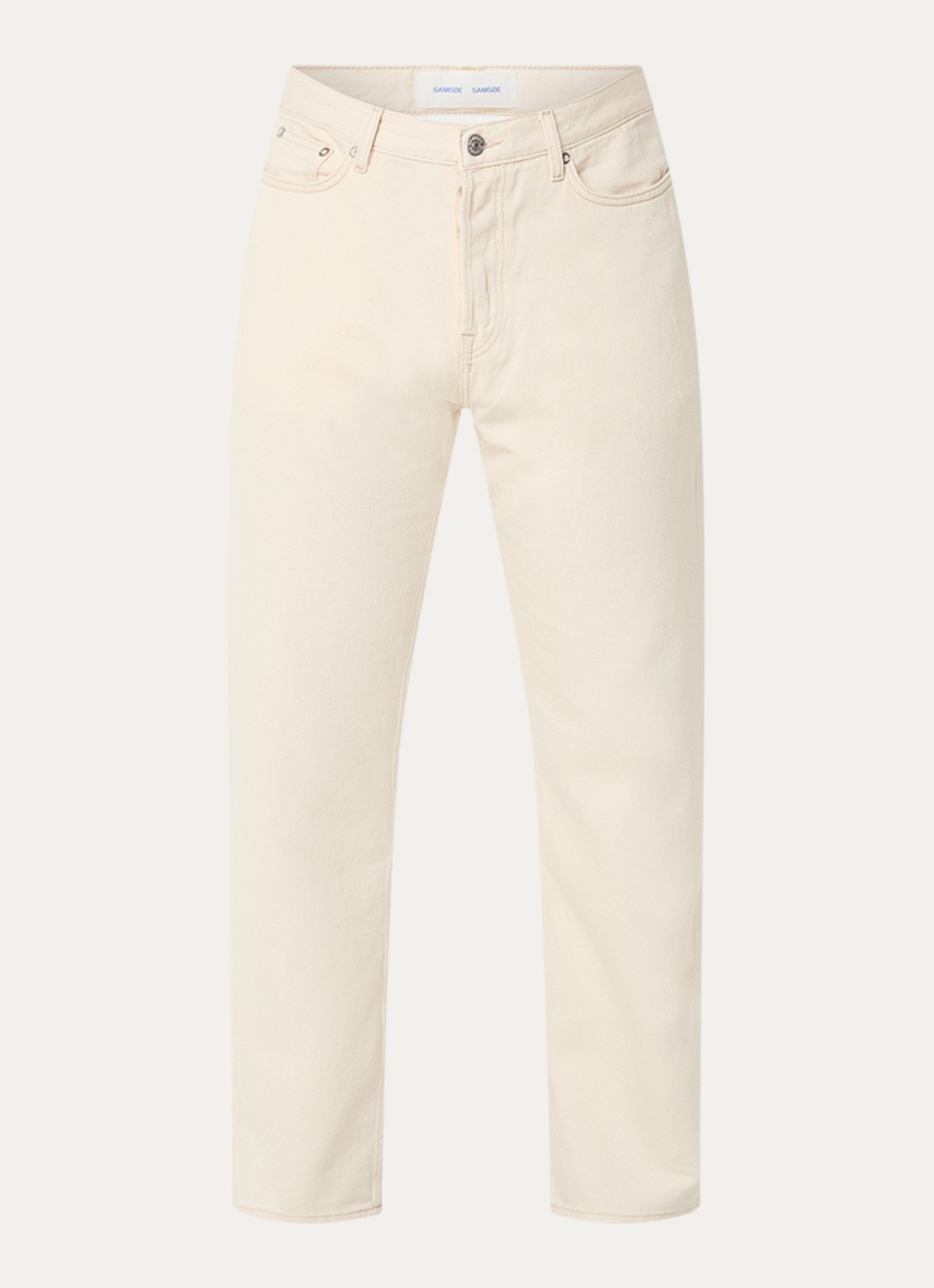 SAMSØE SAMSØE Saeddie straight leg jeans met gekleurde wassing - voorkant 4 beige