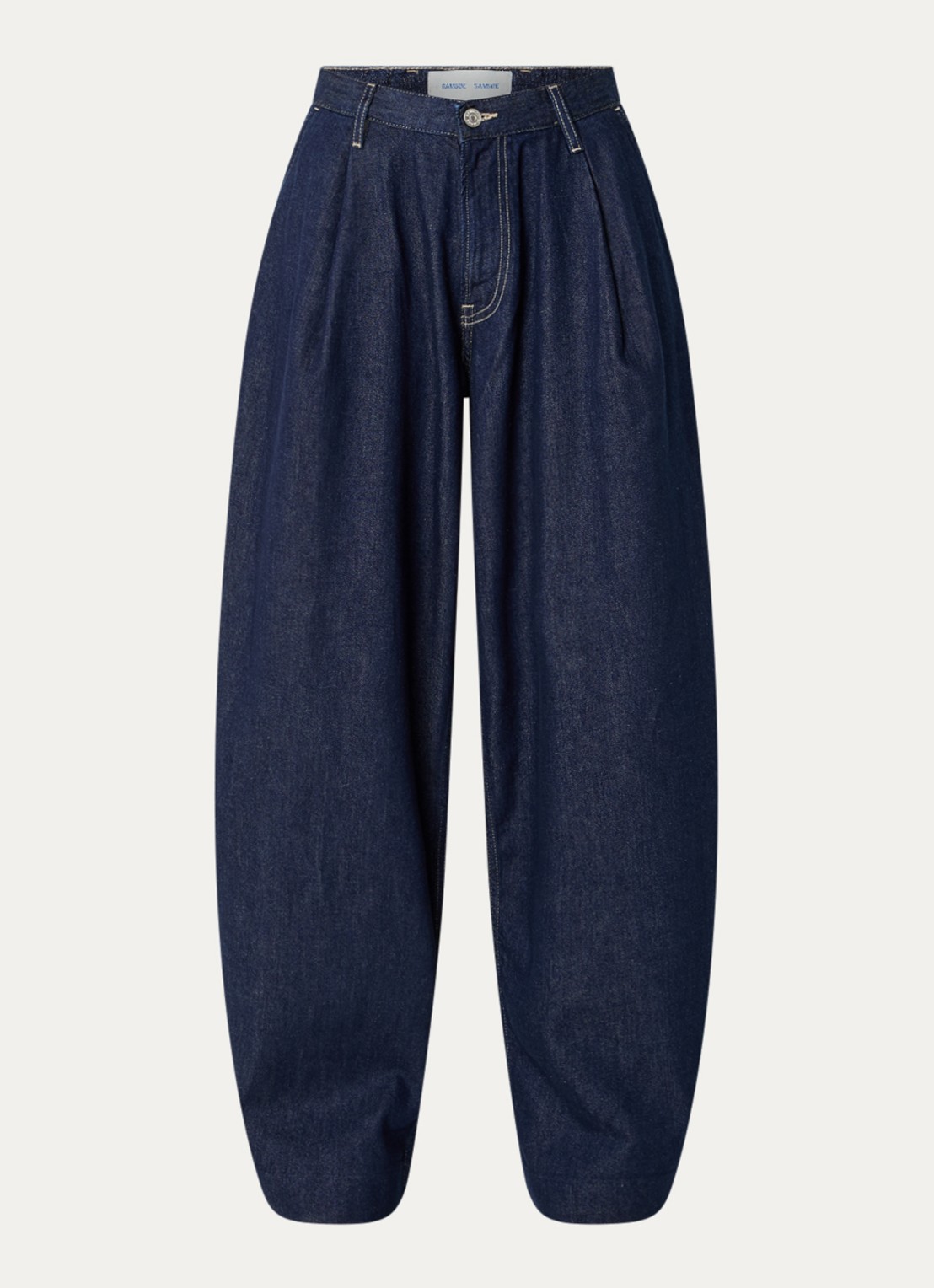 SAMSØE SAMSØE Saharper high waist loose fit jeans met donkere wassing - voorkant indigo
