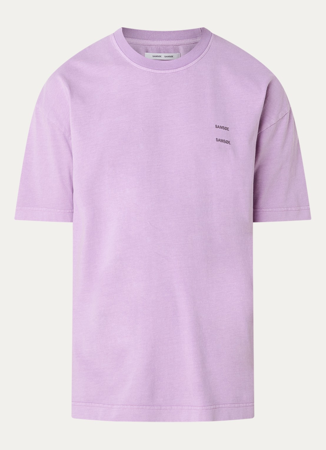 SAMSØE SAMSØE Sajoel T-shirt met logo - voorkant 2 lila