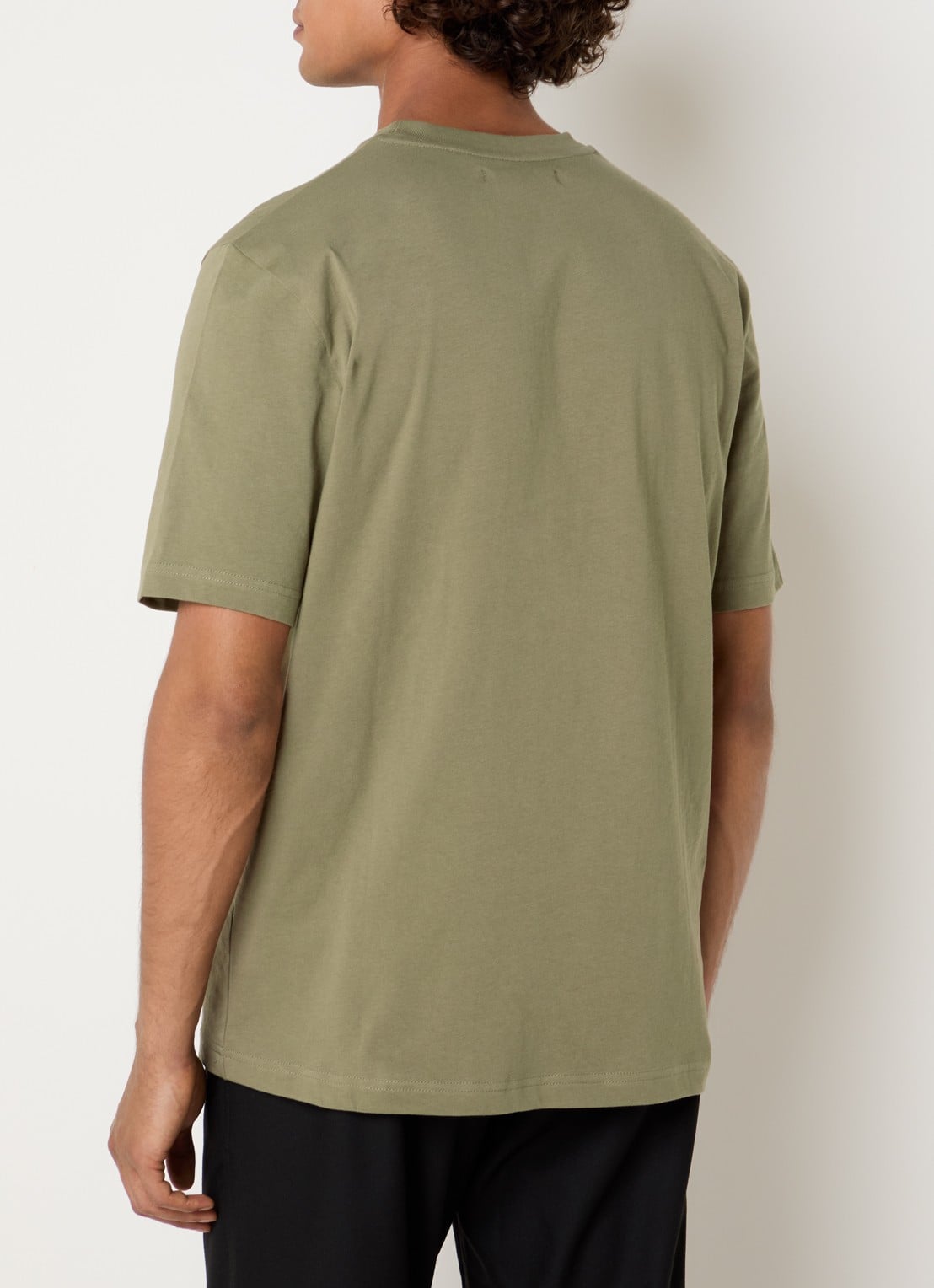 SAMSØE SAMSØE Saotto T-shirt met logo - achterkant 4 groen