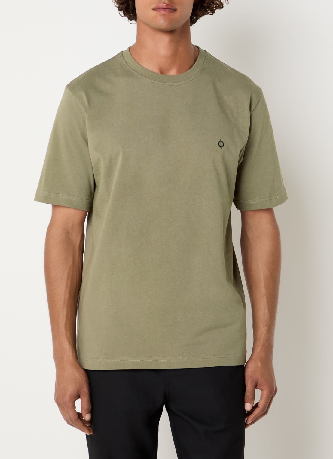 SAMSØE SAMSØE Saotto T-shirt met logo - detail 3 groen