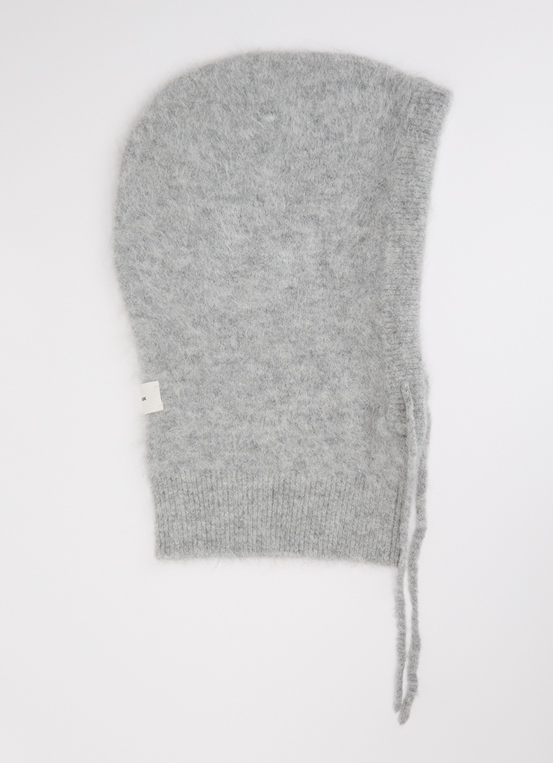 SAMSØE SAMSØE Sarue balaclava in alpaca wolblend  - voorkant grijsmele
