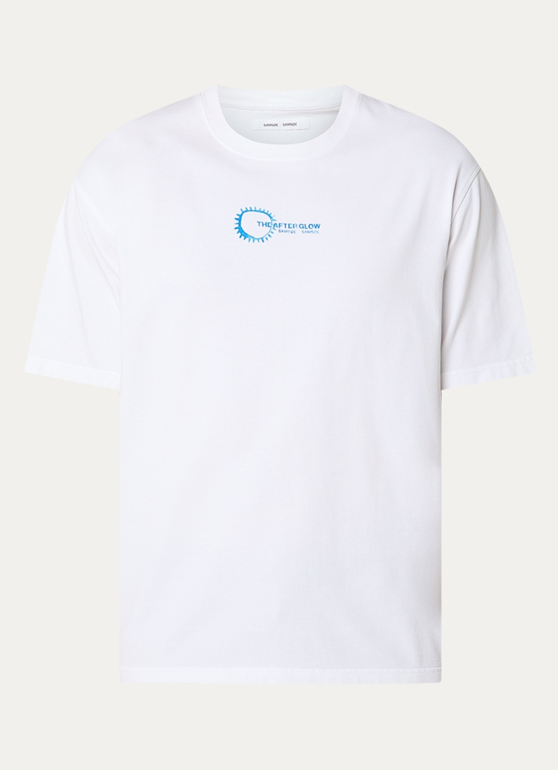 SAMSØE SAMSØE Sasteven T-shirt met front- en backprint - voorkant 2 wit