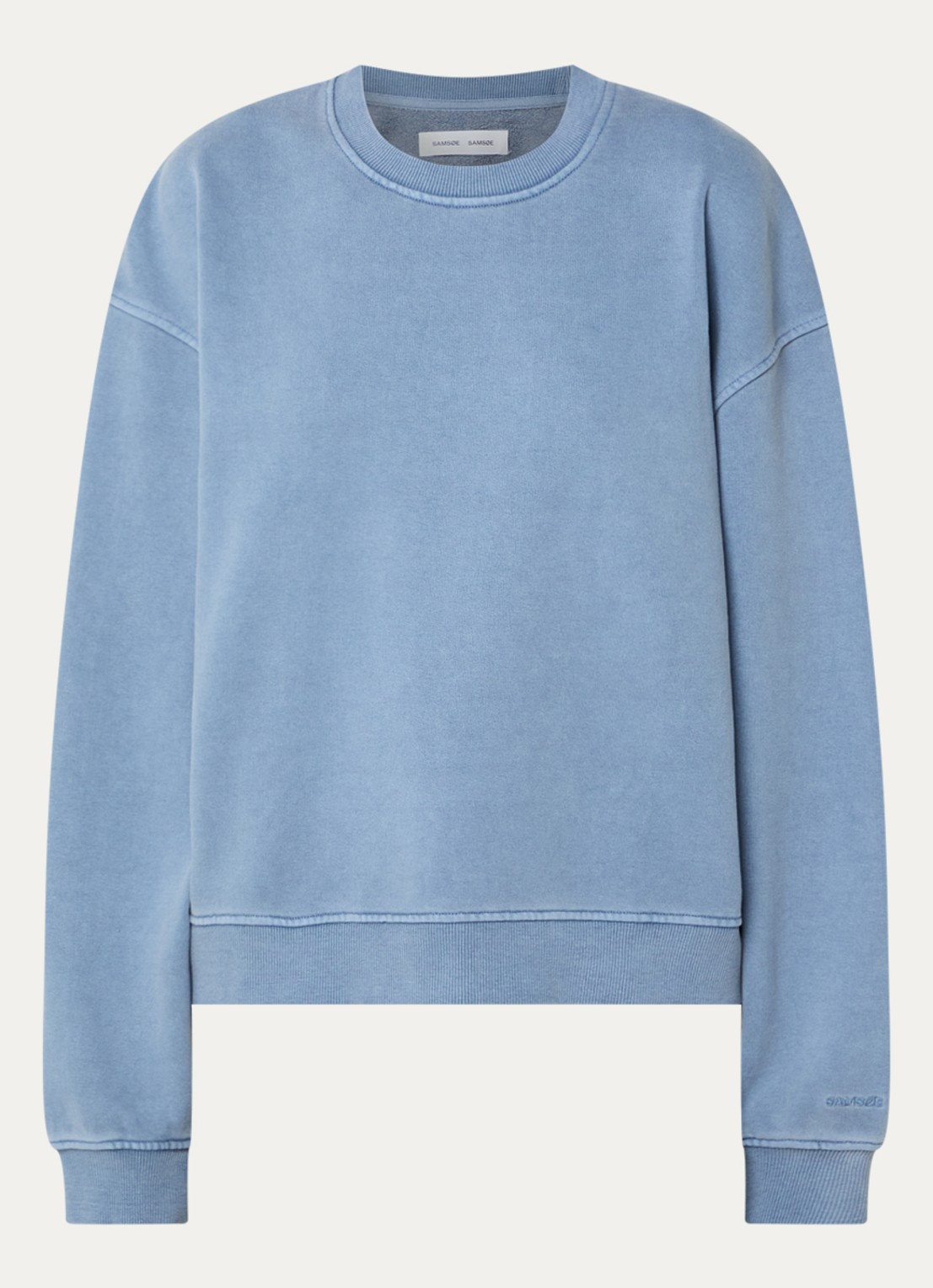 SAMSØE SAMSØE Savan sweater met ronde hals - voorkant 2 blauw