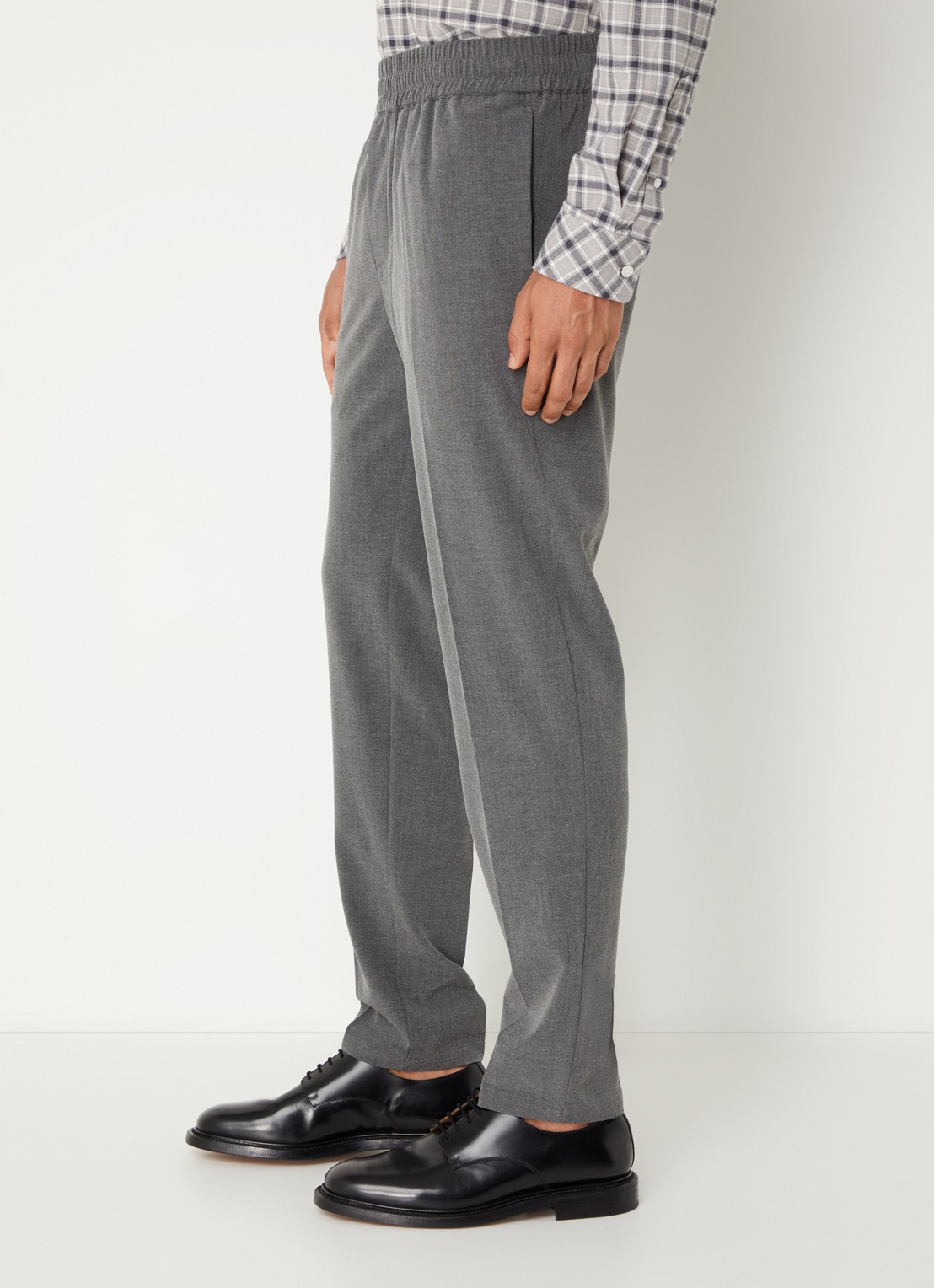 SAMSØE SAMSØE Smithy straight fit chino met steekzakken - detail 2 donkergrijs
