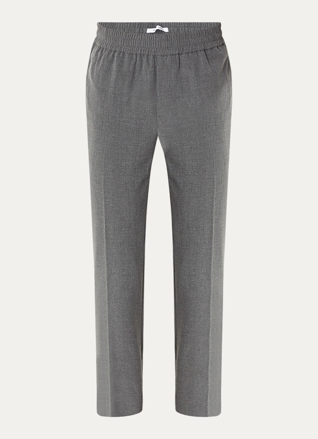 SAMSØE SAMSØE Smithy straight fit chino met steekzakken - voorkant 3 donkergrijs